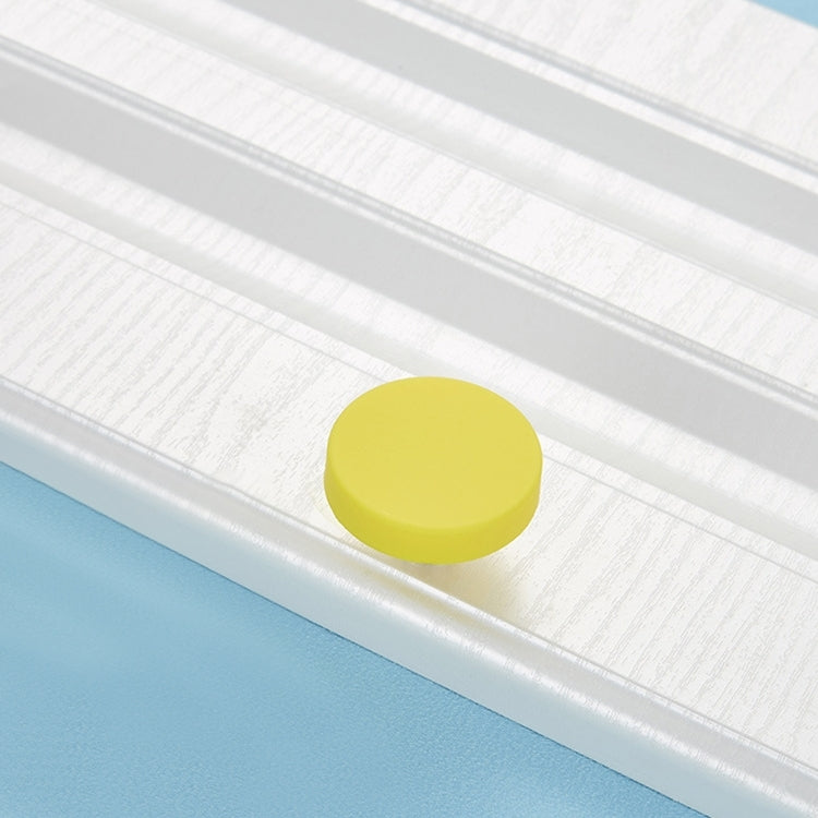 Maniglia per armadio per cassetti per bambini moderna antiurto con motivo a cerchio giallo, Yellow Circle Maniglia per armadio per cassetti per bambini moderna antiurto con motivo a cerchio giallo, Yellow Circle